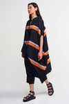 MultiColor Stripe Patterned Asymmetrical Shirt-Y231011135