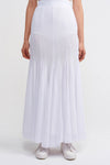 Off White Tulle Fish Skirt-Y232012034