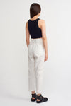 Off-White Elastic Waist Belt Trousers-Y233013083