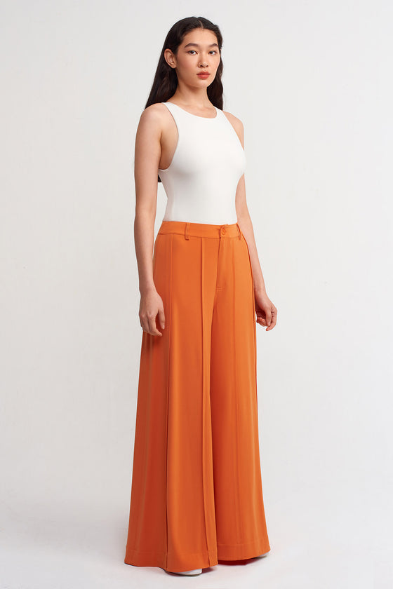 Amber High Waist Loose Jersey Trousers-Y233013091