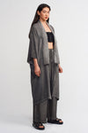 Black Long Silk Kimono-Y235015123