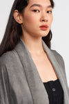 Black Long Silk Kimono-Y235015123