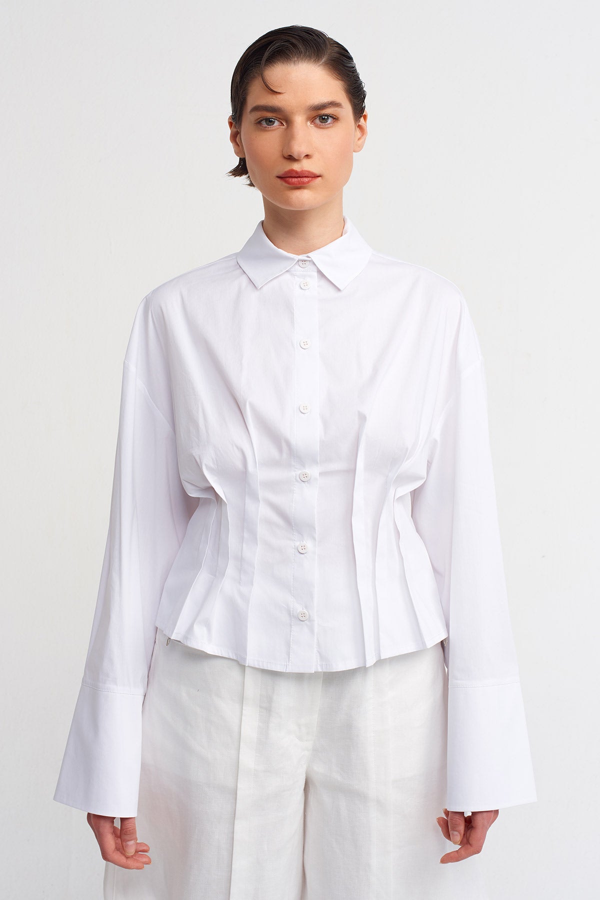 Off White Corset Shirt-Y241011050