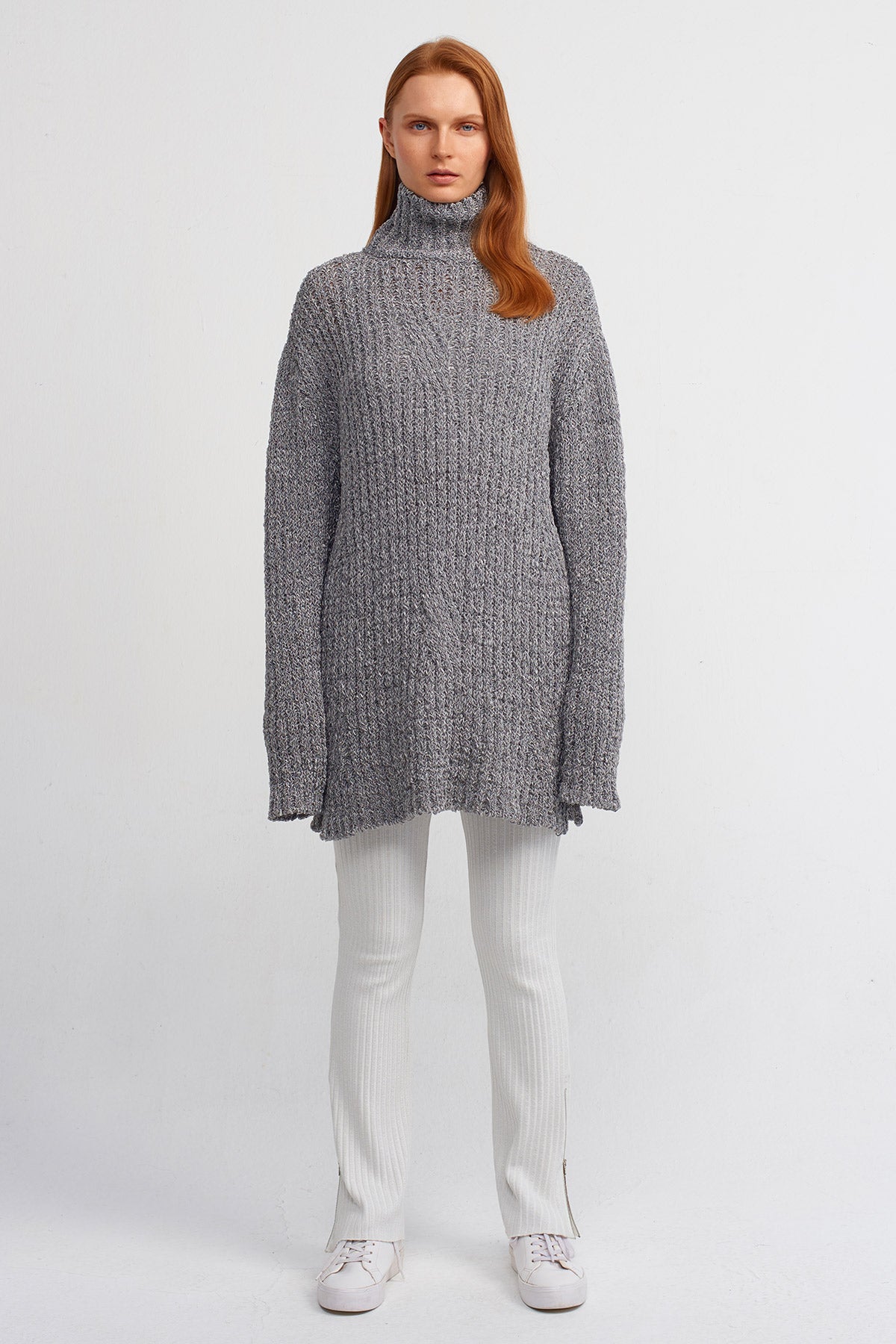 Ice Turtleneck Knit Sweater-Y241011079