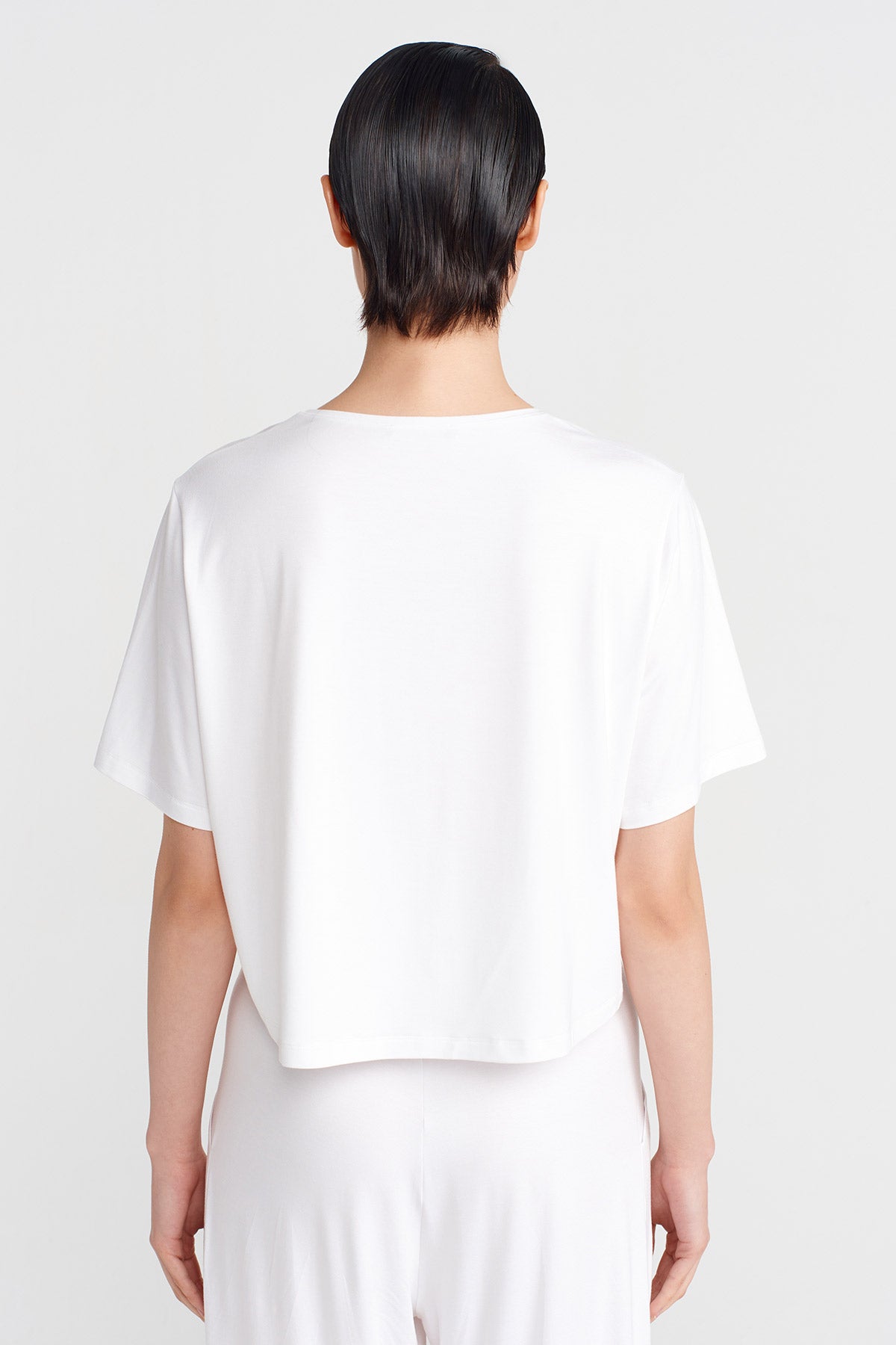 Off White Half-Sleeve T-Shirt-Y251011145