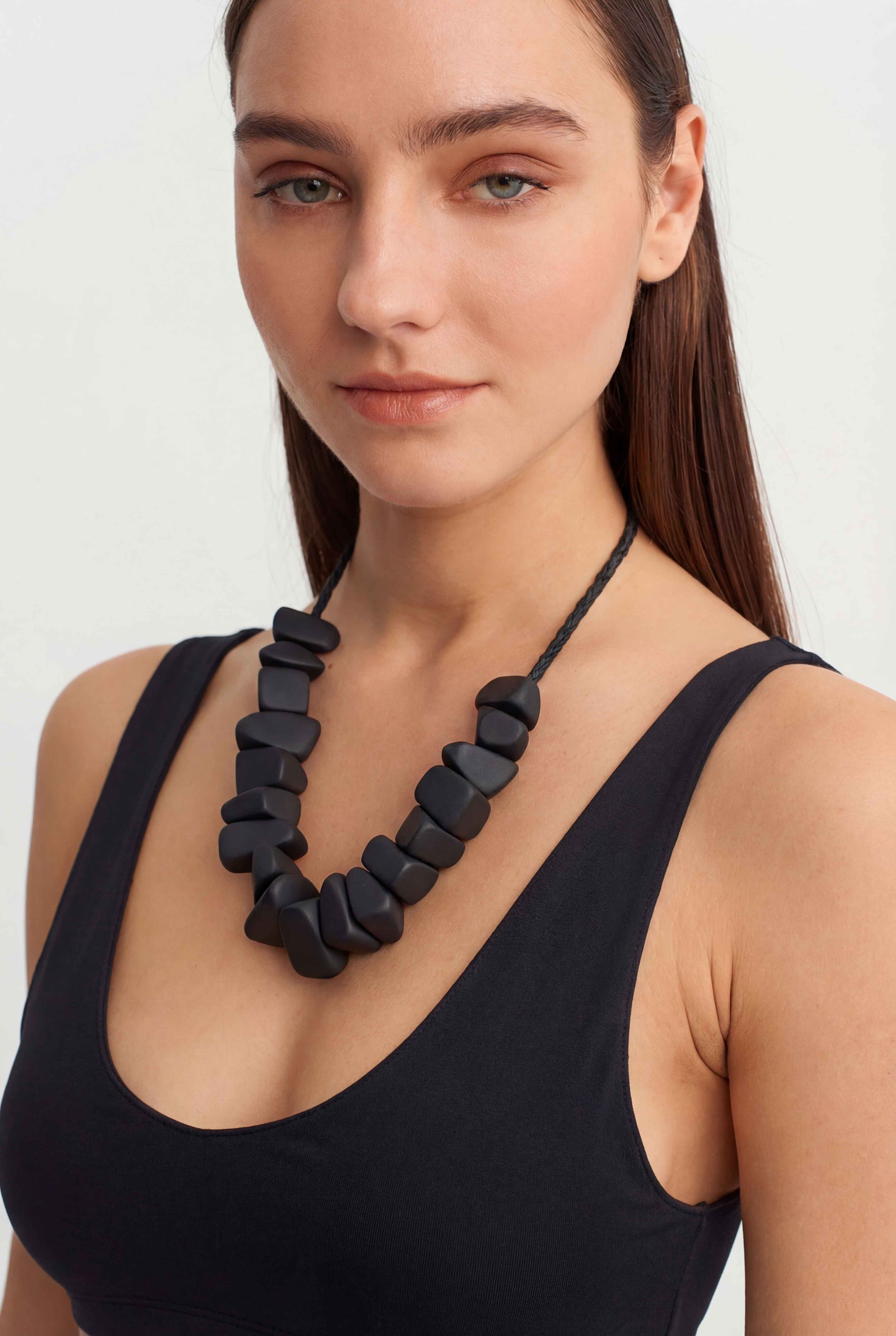 Black Minimal Bralette Crop Top-Y261011069