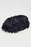 Black Fringed Clutch Bag-Y268018033