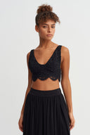 Black Lace Bustier-Y261011100