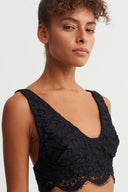 Black Lace Bustier-Y261011100