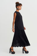 Black Basic Jersey Top-Y261011101