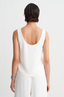 Off White Basic Tank Top-Y261011154