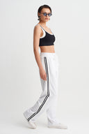 Off White Stripe Detailed Trousers-Y263013074