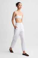 Off White High-Rise Poplin Trousers-Y263013091