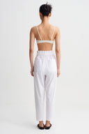 Off White High-Rise Poplin Trousers-Y263013091