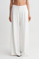 Off White Wide-Leg Trousers-Y263013095