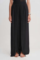 Black Slit Detail Trousers-Y263013096