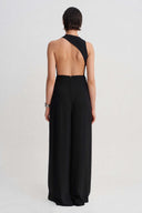 Black Slit Detail Trousers-Y263013096