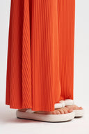 Pomegranade Wide Leg Jersey Pleated Trousers-Y263013104