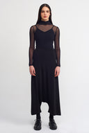Black Jersey Harem Pants-Y263013116