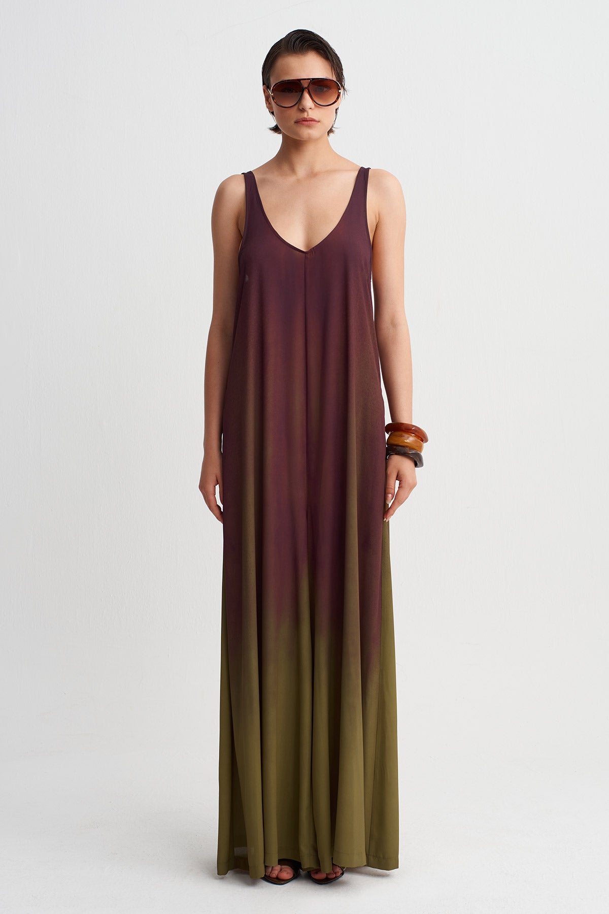 Gradient Effect Jumpsuit-Y264014131