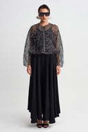 Shimmer Organza Jacket-Y265015108