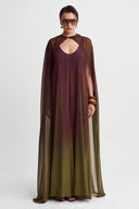 Gradient Long Cape-Y265015114