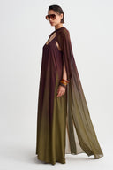 Gradient Long Cape-Y265015114