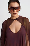 Gradient Long Cape-Y265015114