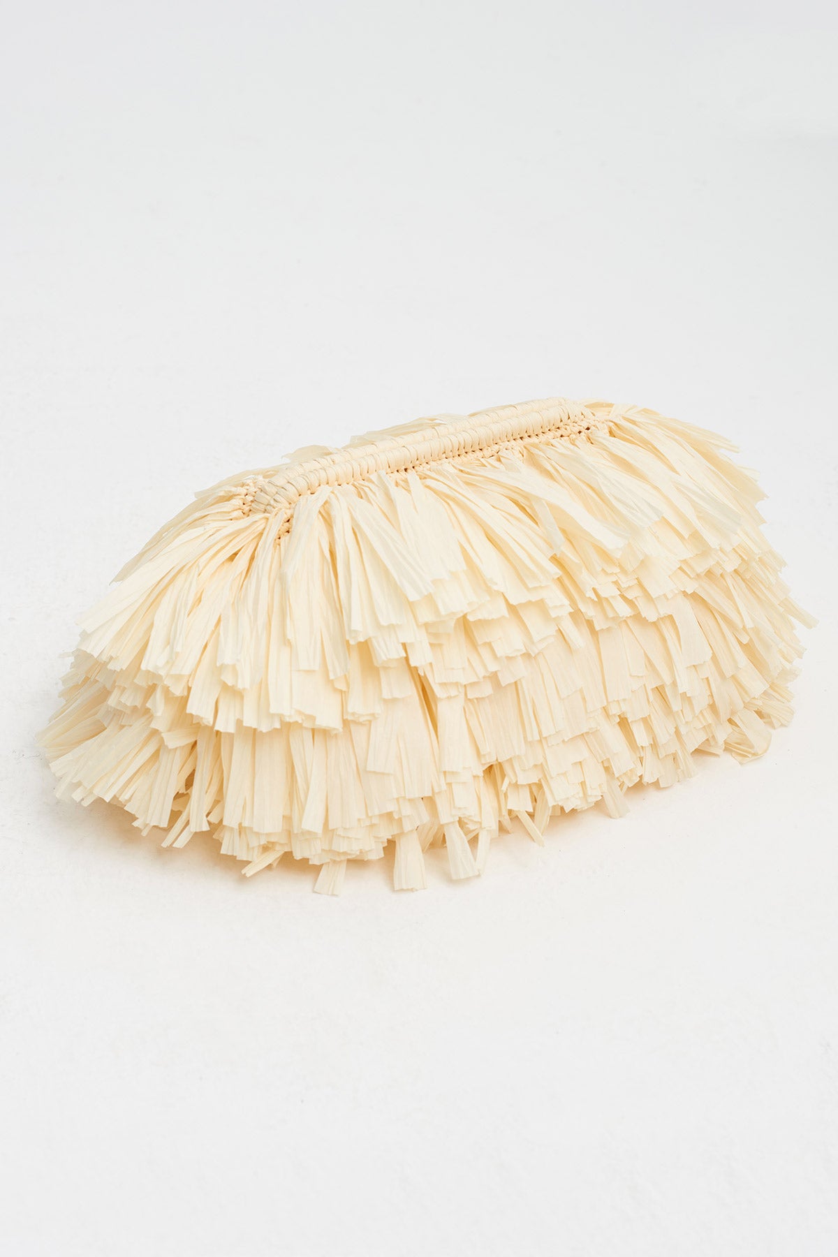 Yellow Fringed Clutch Bag-Y268018033