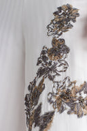 Off White Embellished Trousers-Y263013035