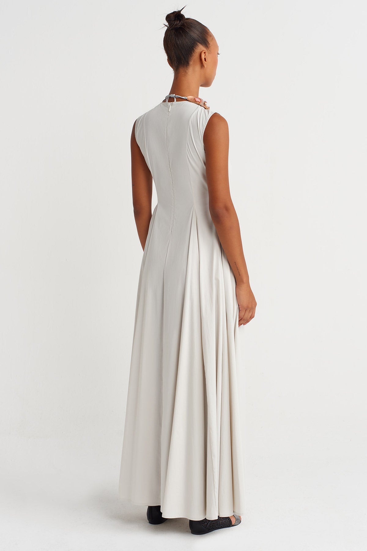 Mıst Poplin Maxi Dress-Y264014015