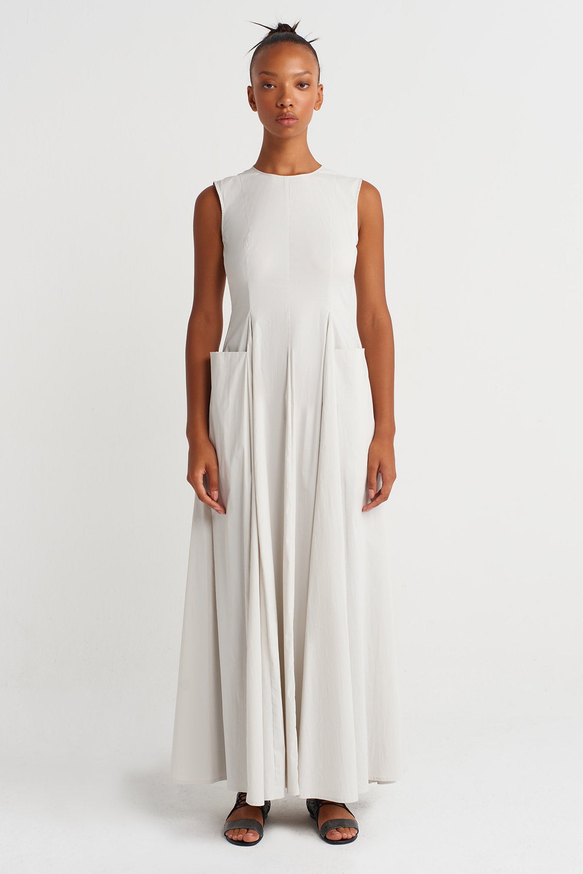 Mıst Poplin Maxi Dress-Y264014015