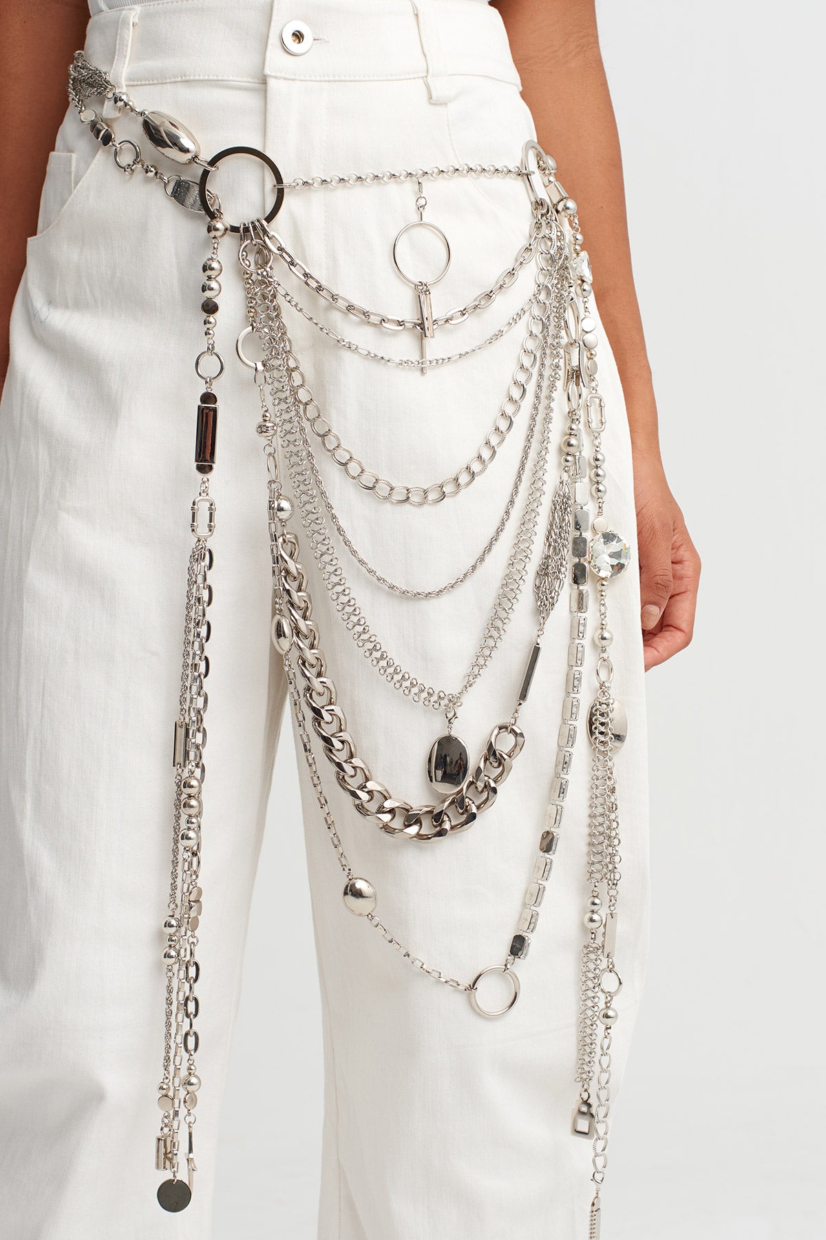 Silver Convertible Chain Accessory (Belt & Necklace)-Y269019003