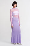 Lilac Neck Tulle Body-Y231011119