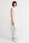 Off-White Fabric Block Midi Length Dress-Y234014008